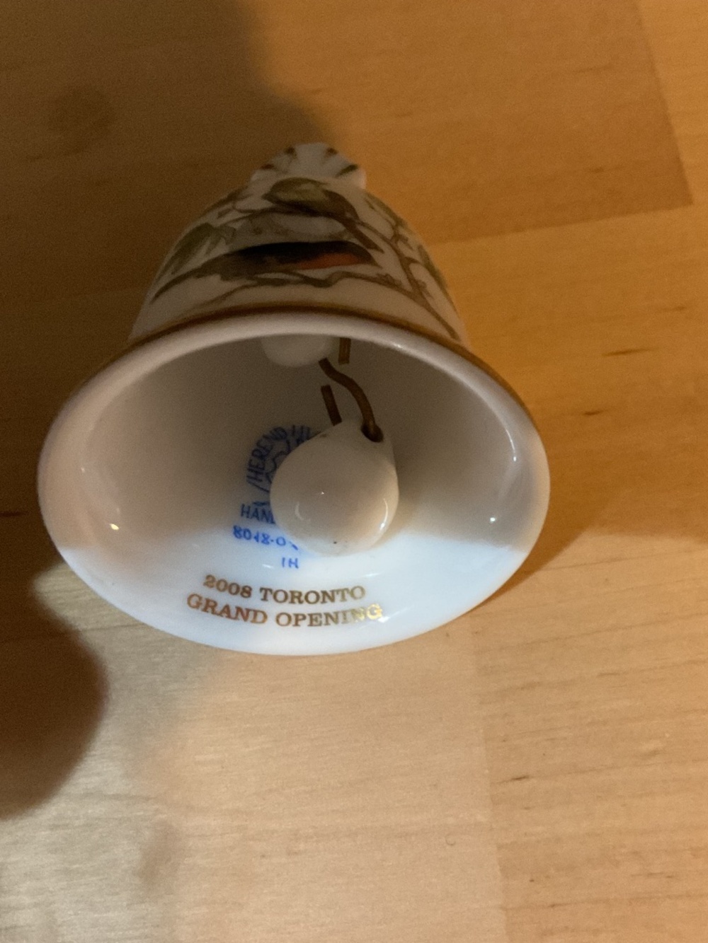 Ceramic bell.  Hand painted - Picture 3 of 6